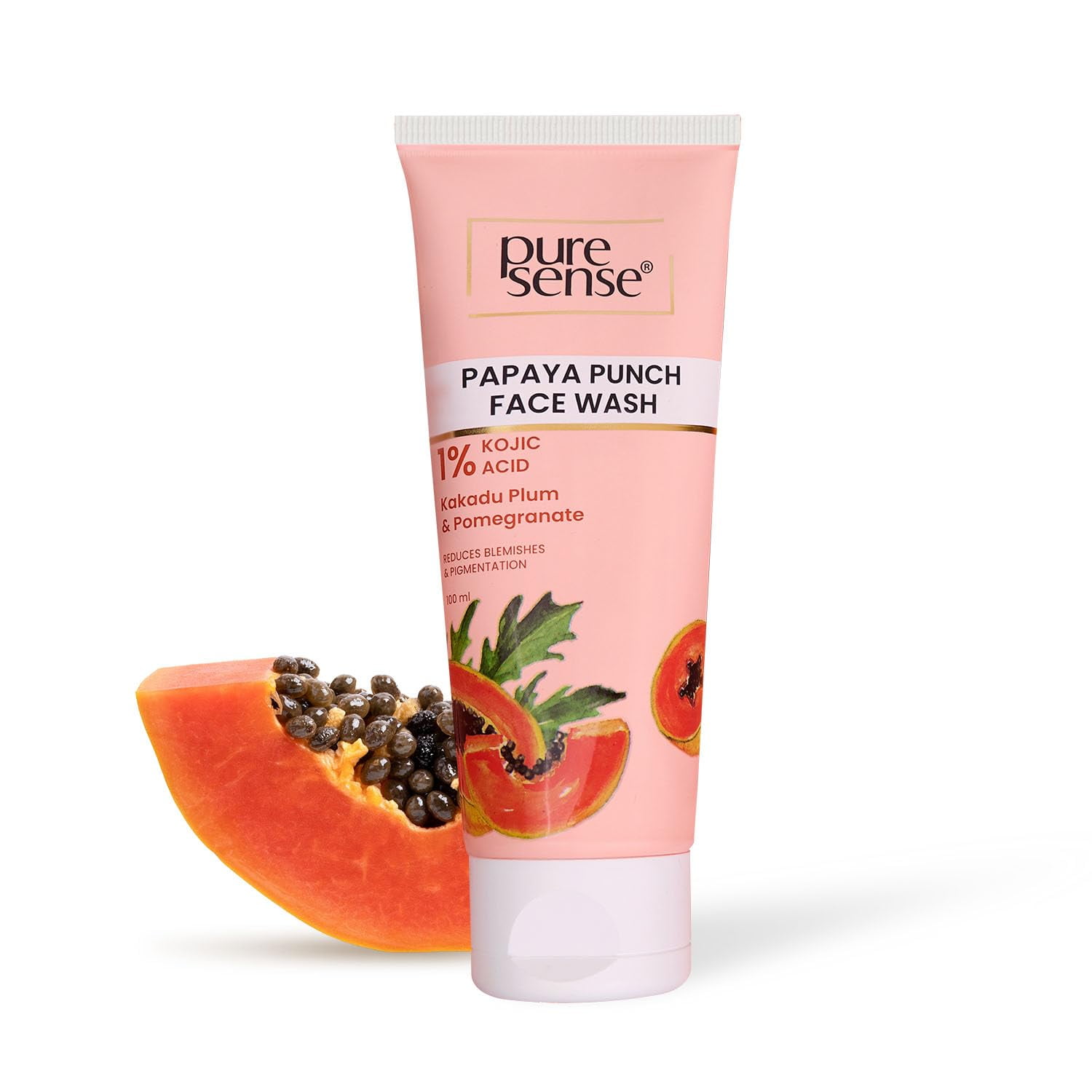 Puresense Papaya Punch Face Wash With 1 Kojic Acid Kakadu Plum