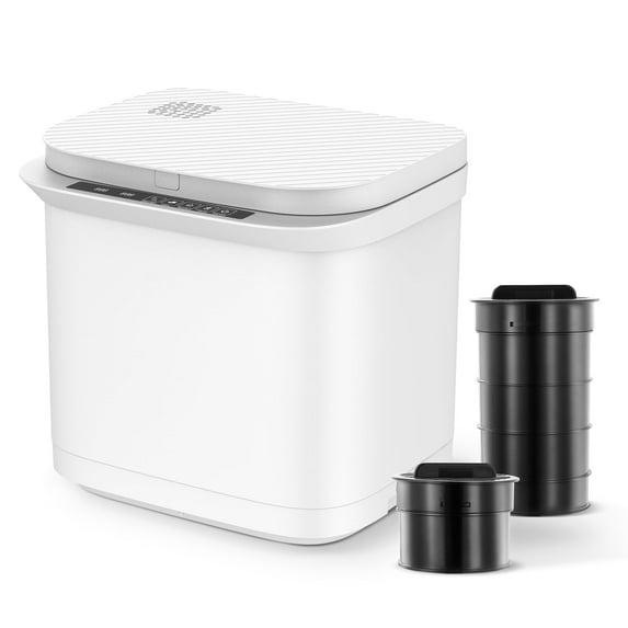 Puresky Upgraded Electric Composter for Kitchen, 4L Smart Countertop Composter Indoor Odorless with UV lamp and Replaceable Carbon Filter, Turn Food Waste and Scraps into Dry Compost Fertilizer