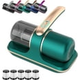 thumbnail image 1 of Puresleepy Dust Vacuum, 12000pa Bed Vacuum, Mattress Cleaner Machine with UV-C Light, 8,000 Vibrations Per Minute, Washable Filter (Green), 1 of 8