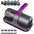 thumbnail image 1 of Puresleepy Dust Vacuum, 12000pa Bed Vacuum, Mattress Cleaner Machine with UV-C Light, 8,000 Vibrations Per Minute, Washable Filter (Purple), 1 of 8