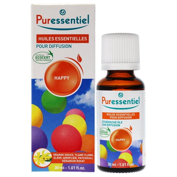 Puressentiel Diffusion Essential Oil - Happy, Aromatherapy, 1.01 oz