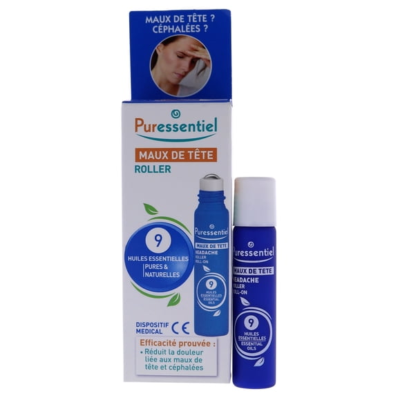 Puressentiel Headache Roller, Roller for Headache Relief, 0.17 oz