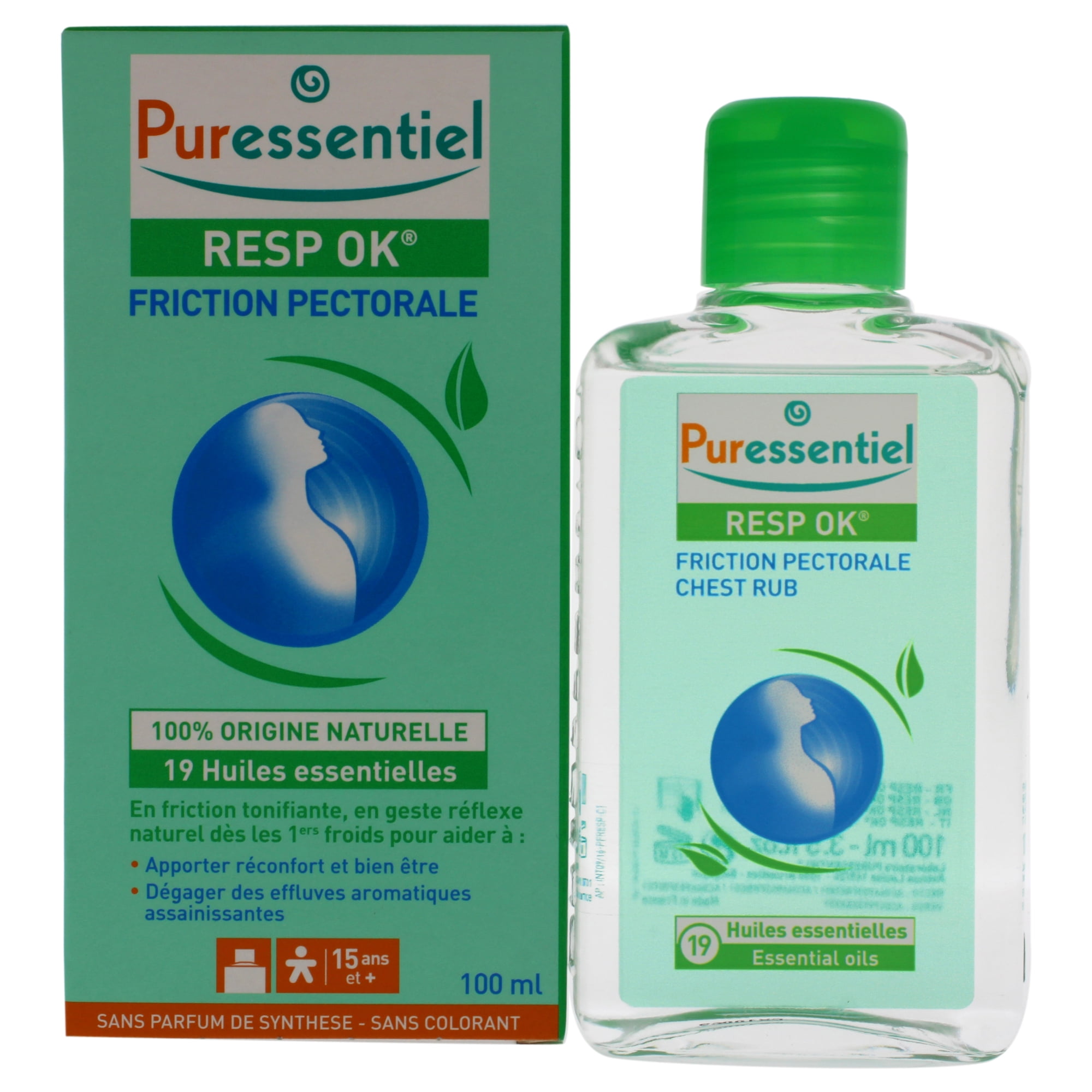 Puressentiel Resp OK Chest Rub, Cough Suppressant Ointment, 3.35 oz