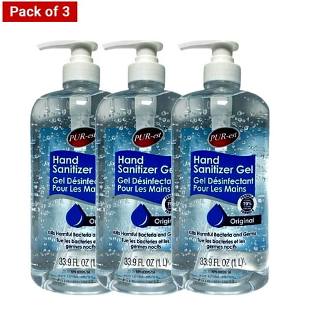 Purest Hand Sanitizer Pump 500 ML - (3 Pack)