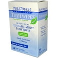 Pure Touch Tush Wipes For Adults - Flushable Moist Wipes With Aloe & Vitamin E, 144 Singles
