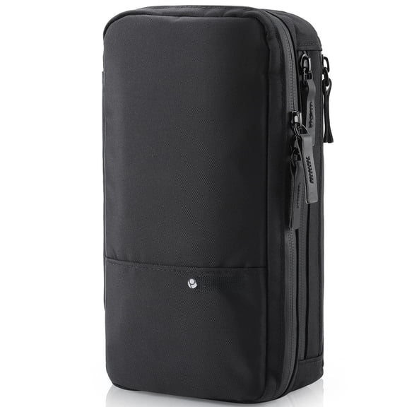 Purevave Compact Mens Toiletry Travel Bag Hanging  Dopp Kit For Waterproof Wash Pouch Black