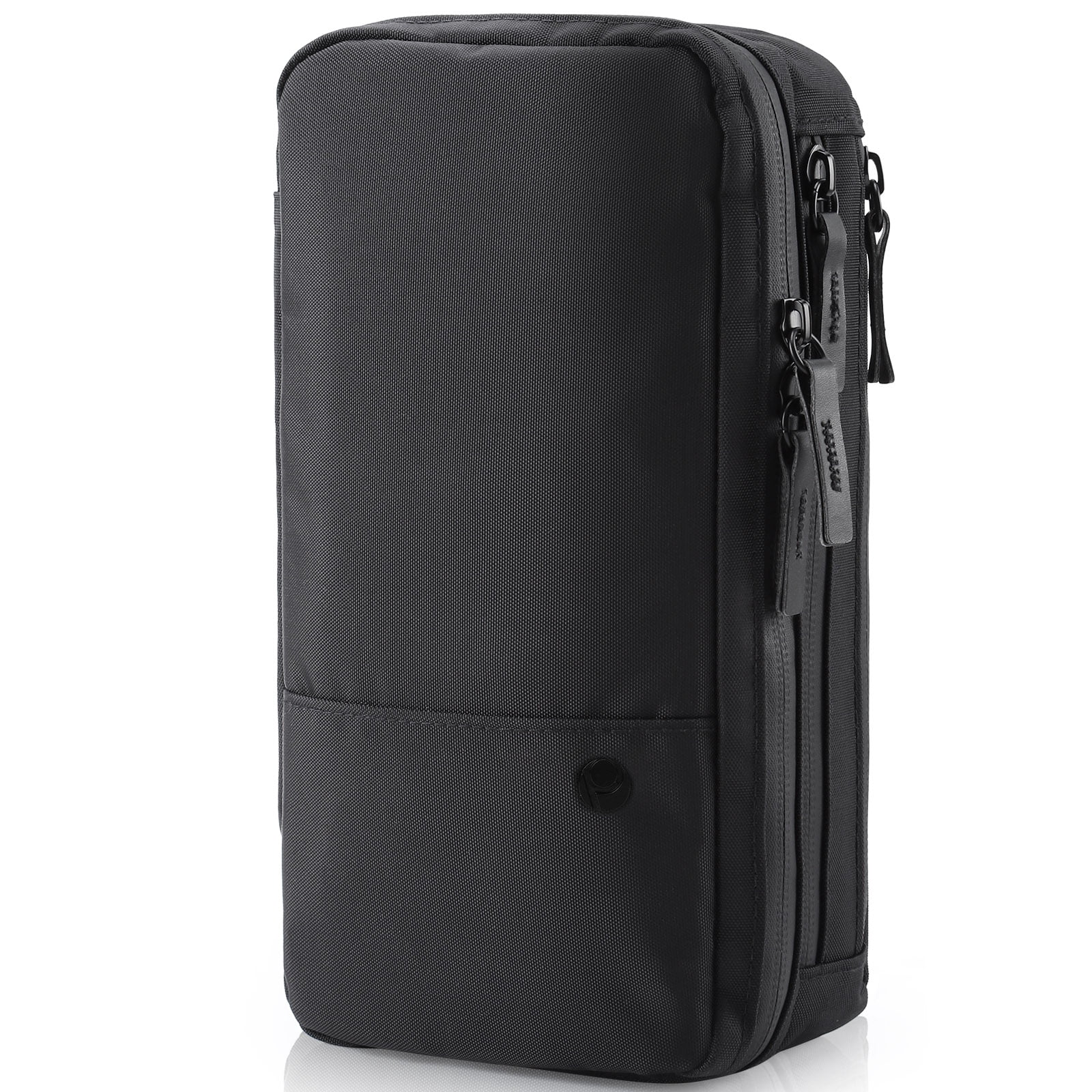Purevave Compact Mens Toiletry Travel Bag Hanging, Mens Dopp Kit for Travel Waterproof, Wash Pouch Black