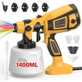 thumbnail image 1 of Purevigil Paint Sprayer 1000W HVLP High Power Electric Spray Paint Gun 1400ml High Capacity Container Easy to Clean for House Painting, Home Interior and Exterior, 1 of 9