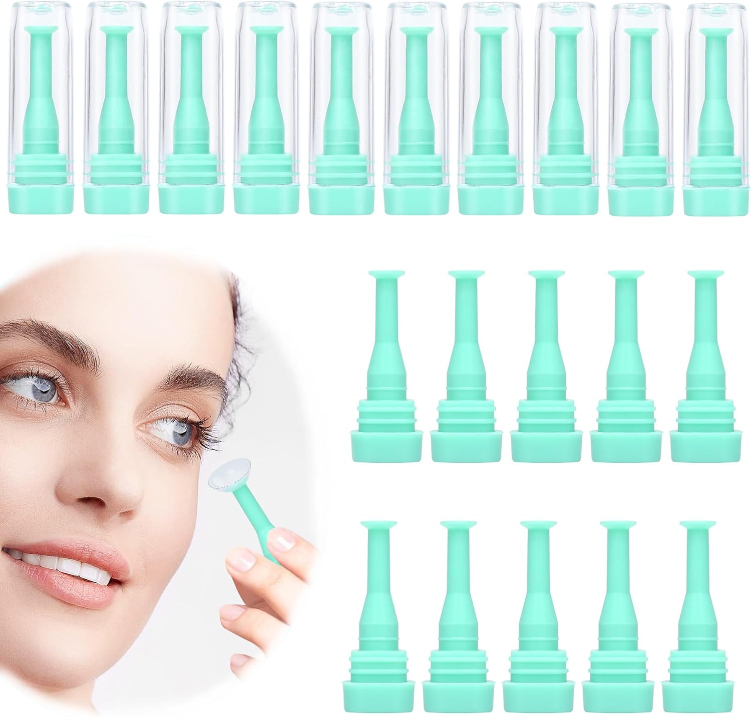 PurewH 10 Pack Hard Contact Lens Insertion and Removal Tool for RGP and