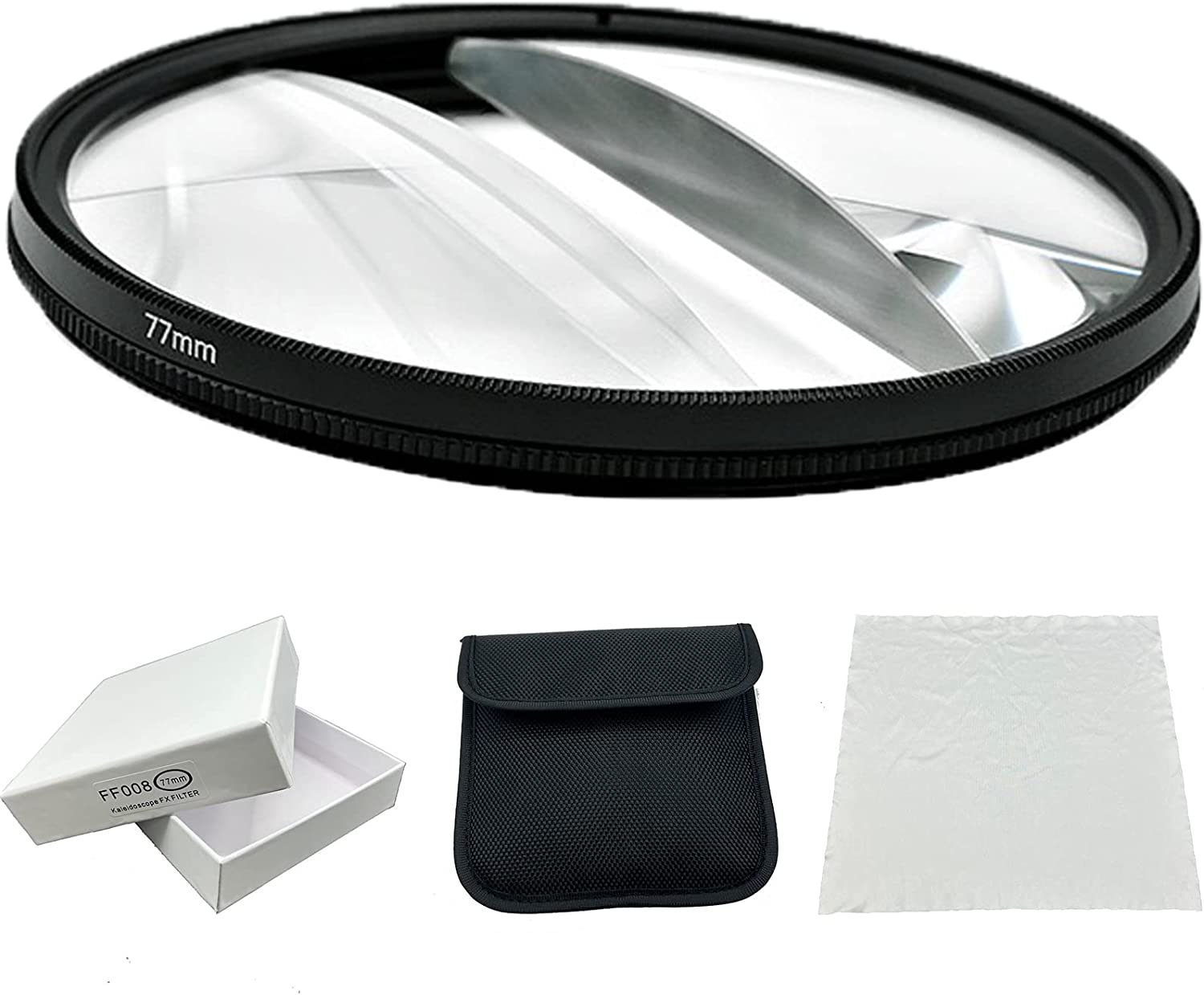 PurewH Camera Filter Accessories 77mm Split Diopter Prism Camera Filter