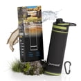 thumbnail image 1 of Purewell 27oz Pressing Filtered Water Bottle with 0.01μm Ultra-Filtration, Portable Water Filter Bottle with 3-Stage Filtration for Survival, Camping, Hiking, Backpacking, Drinking, Emergency, 1 of 10