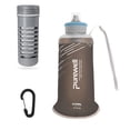 thumbnail image 1 of Purewell Collapsible Squeeze Bottle Water Filter System 650ml for Trail Running, Through Hiking, Travel, Cycling, and Fishing black, 1 of 9