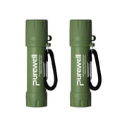 Purewell Personal Water Filtration Straw Emergency Survival Gear Water Purifier for Camping Hiking Climbing Backpacking2pcs