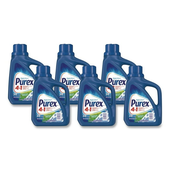 Purex 04784CT 50 oz. Bottle Liquid Laundry Detergent - Mountain Breeze (6/Carton)