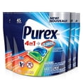 thumbnail image 1 of Purex 4-in-1 + Clorox2 Laundry Detergent Pacs, Original Fresh, 45 Count, Pack of 4, 180 Total Loads, 1 of 2