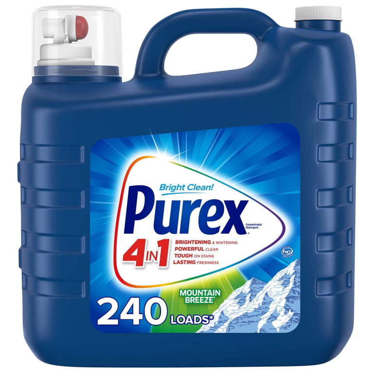 Purex Fresh Mountain Breeze Liquid Laundry Detergent, 240 Loads