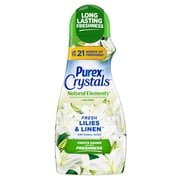 Purex Crystals Scent Booster, Natural Elements, Fresh Lilies & Linen, 39oz