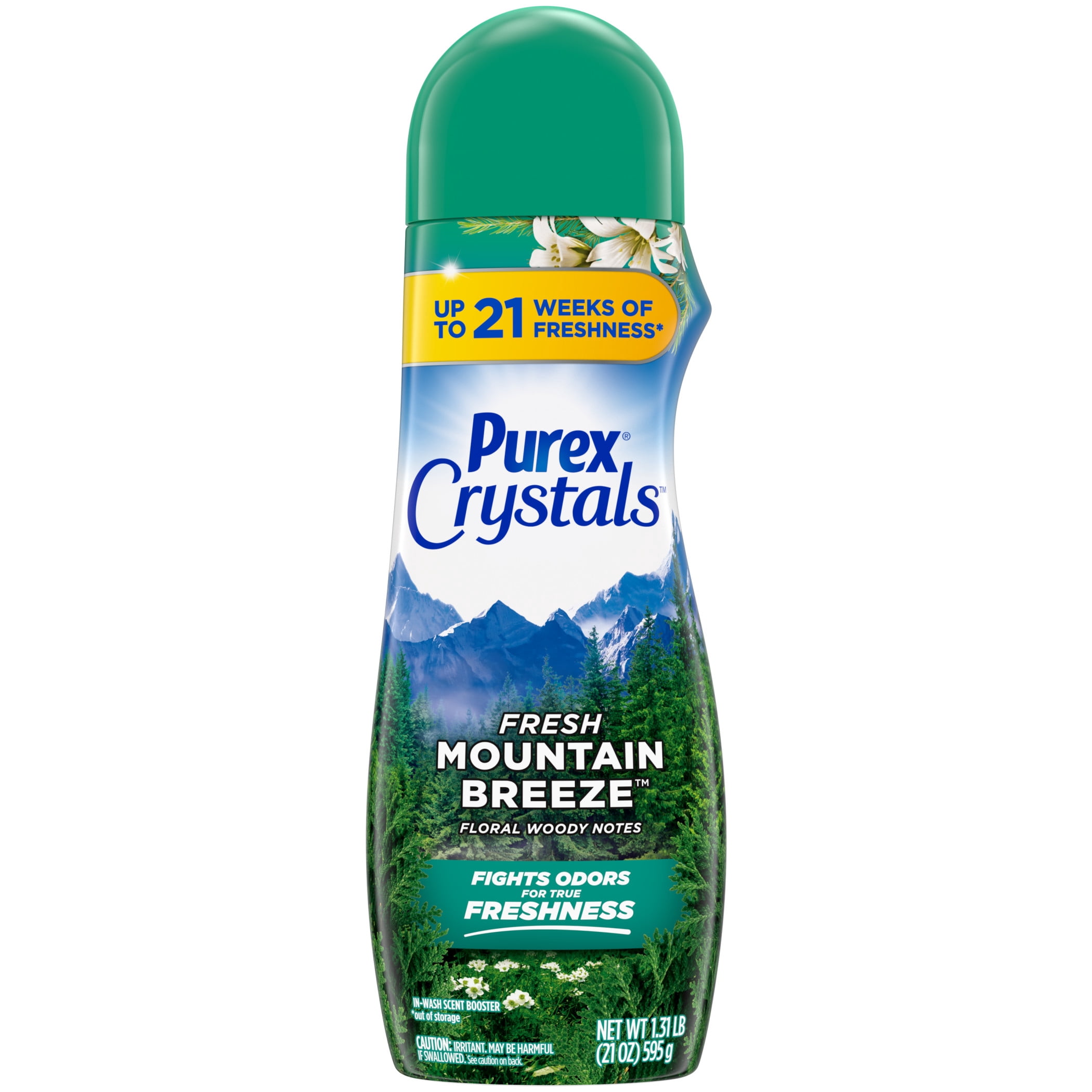 Purex Crystals Laundry Scent Booster Beads, Fresh Mountain Breeze, 21oz