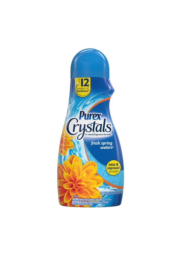 Crystals In-Wash Fragrance and Scent Booster, Fresh Spring Waters, 39 Ounce