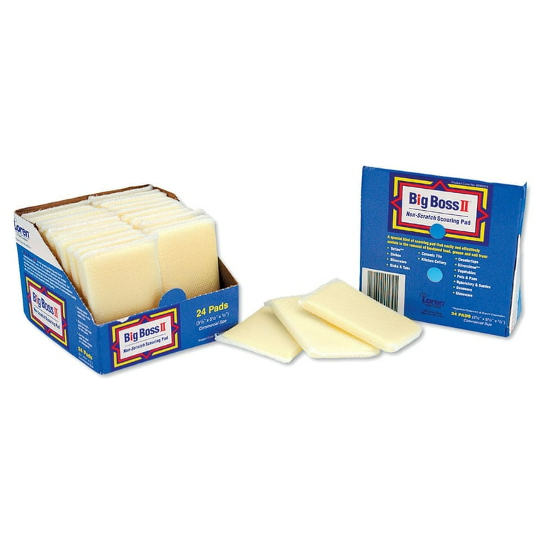 Non-Scratch Scouring Pads, 3.5 x 5.5, Yellow, 24/Carton Non-Scratch Scouring Pads, 3.5 x 5.5, Yellow, 24/Carton