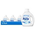 thumbnail image 1 of (6 pack) Purex Free & Clear Liquid Detergent, Sensitive Skin, 66 fl oz, 58 loads, 1 of 9