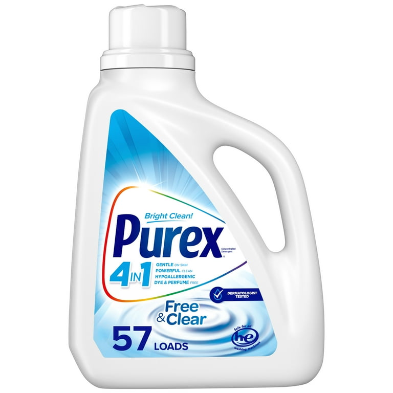 Free and Clear Liquid Laundry Detergent, Unscented, 75 oz Bottle