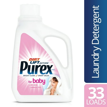 Purex Liquid Laundry Detergent, Baby, 50 Fluid Ounces, 33 Loads