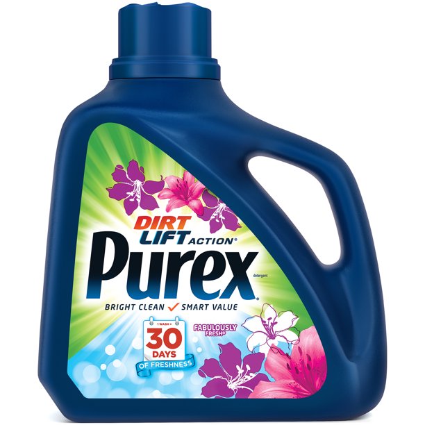 Purex Liquid Laundry Detergent, Fabulously Fresh, 150 Fluid Ounces, 100