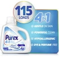 thumbnail image 1 of Purex Free & Clear Liquid Laundry Detergent for Sensitive Skin, 150 fl oz, 115 Loads, 1 of 10