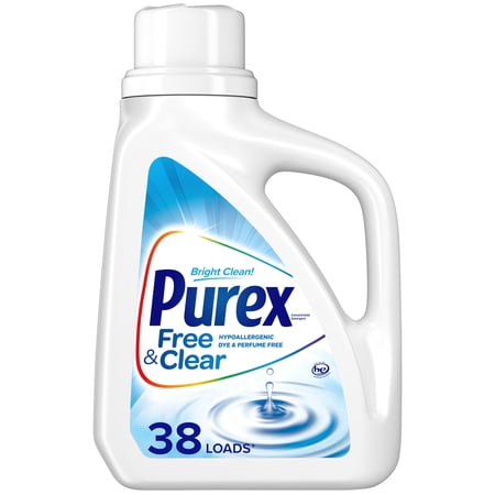 Purex Liquid Laundry Detergent, Free & Clear, 50 Fluid Ounces, 38 Loads
