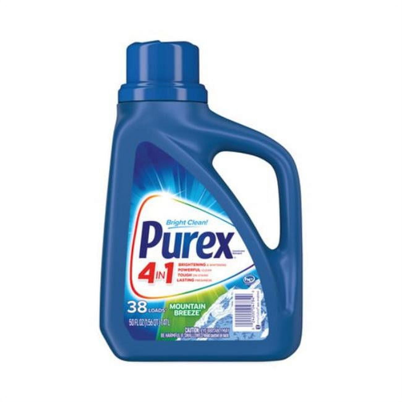 Purex Liquid Laundry Detergent Mountain Breeze 50 oz Bottle Blue