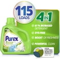 thumbnail image 1 of Purex Natural Elements Liquid Laundry Detergent, Linen & Lilies, 150 fl oz, 115 Loads, 1 of 10