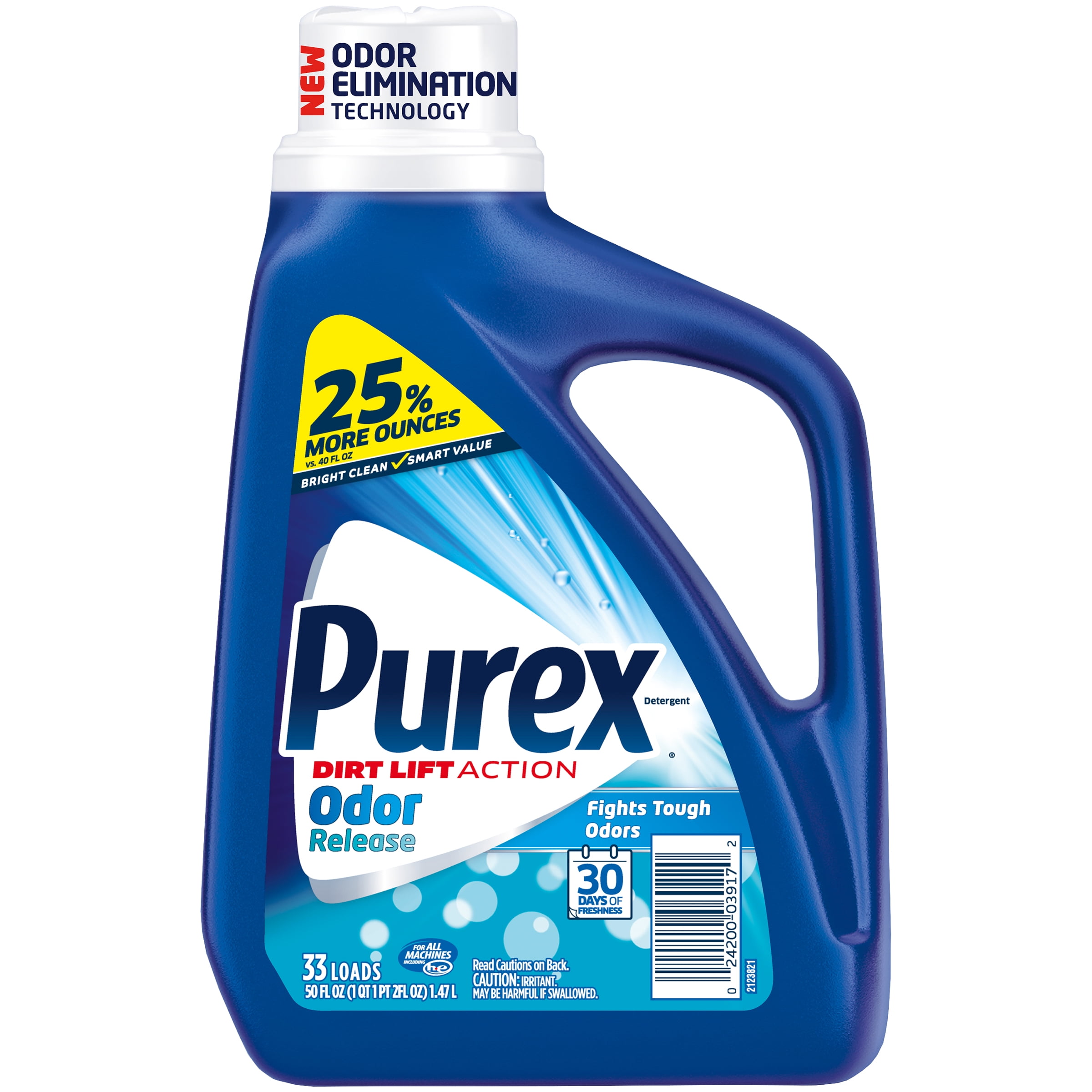 Purex Liquid Laundry Detergent, Odor Release, 50 Ounce, 33 Loads
