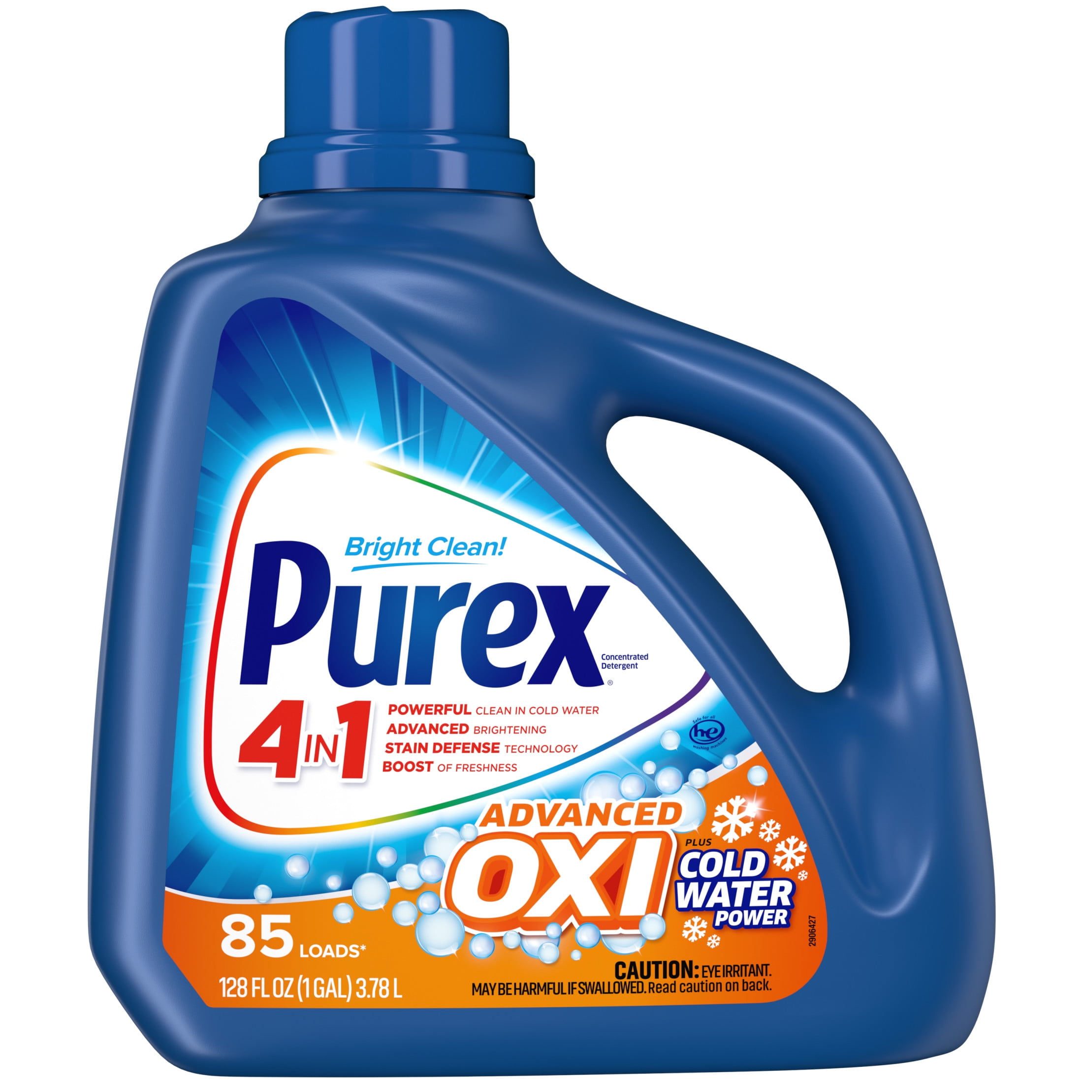Purex Liquid Laundry Detergent Plus OXI, 128 fl oz, 85 Wash Loads