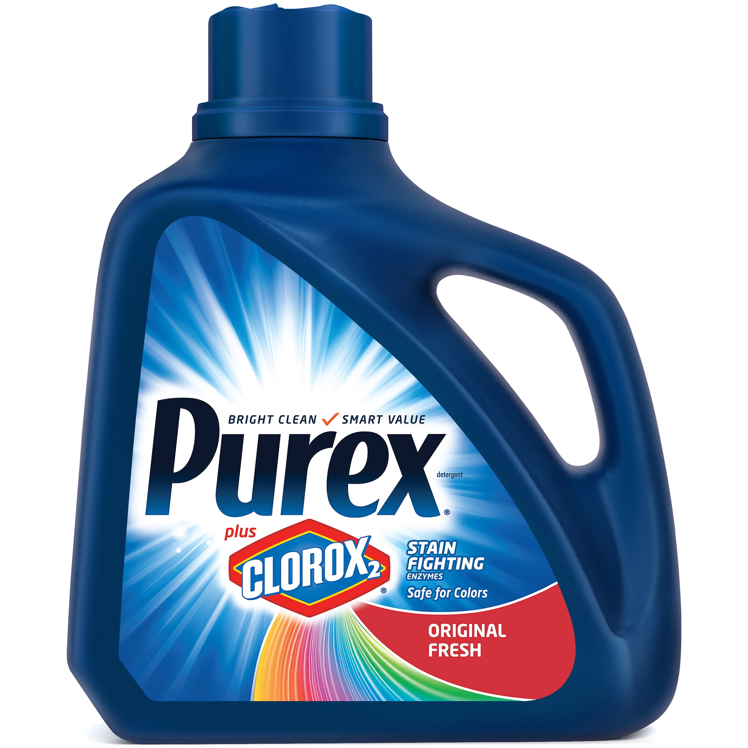 Purex Liquid Laundry Detergent plus Clorox 2, Original Fresh, 128 Fluid Ounces, 85 Loads