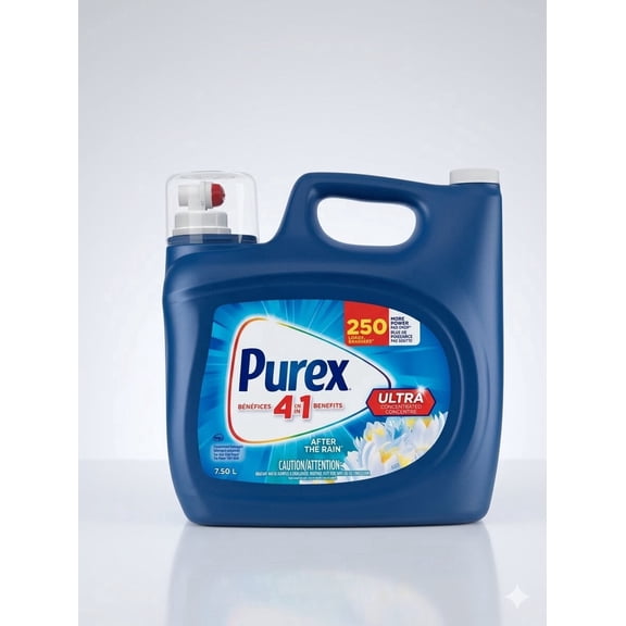 Purex Ultra Concentrated Liquid Laundry Detergent, After The Rain Scent, 253 fl oz, 250 Loads