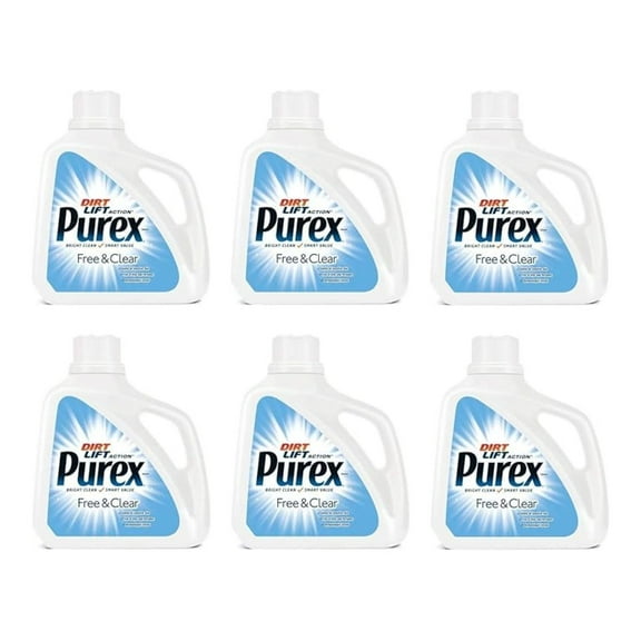 Purex Ultra Concentrated Liquid , Unscented, 150 Fluid Ounce (Pack of 6)