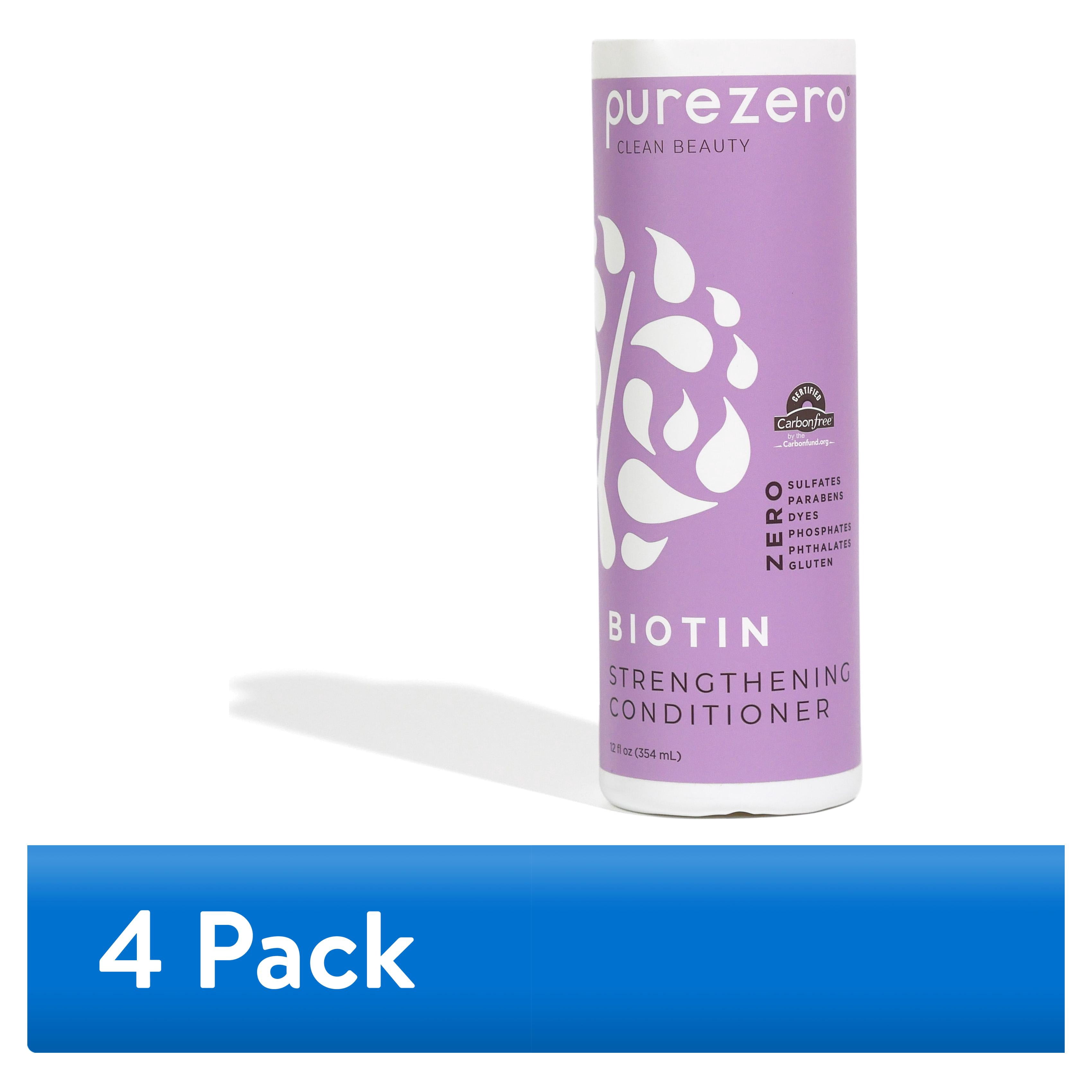 (4 pack) Purezero Biotin Conditioner, 12oz