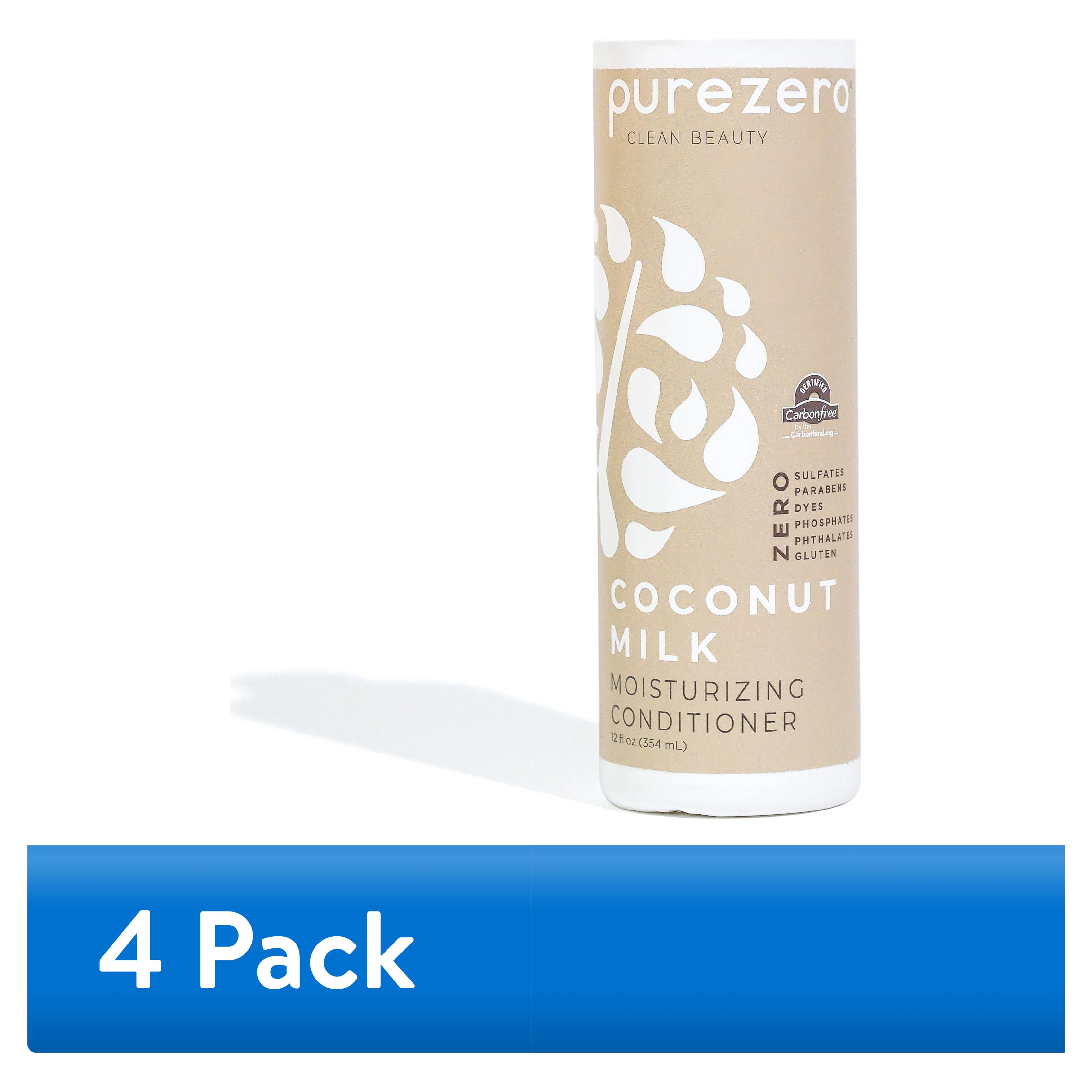 (4 pack) Purezero Coconut Milk Conditioner, 12 oz