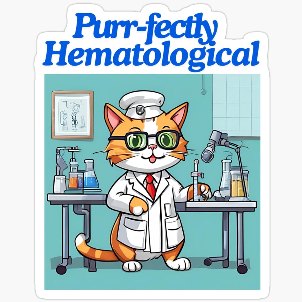 Purfectly Hematological Sticker Phone Decal Water Bottle Stickers Car ...
