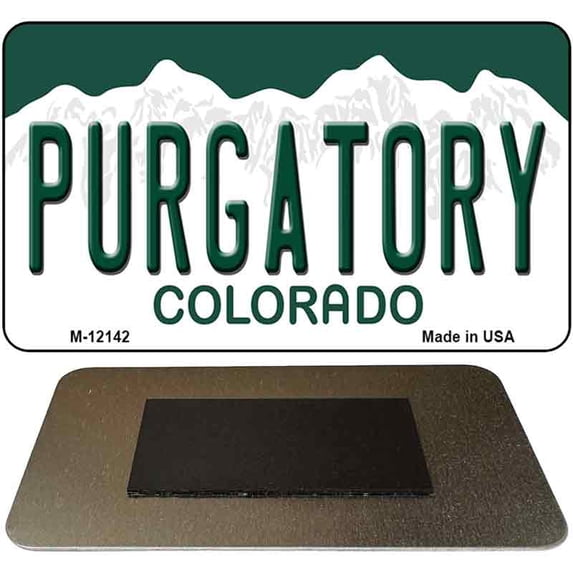 Purgatory Colorado Novelty Metal Magnet M-12142 3.5" x 2" Magnet (M)