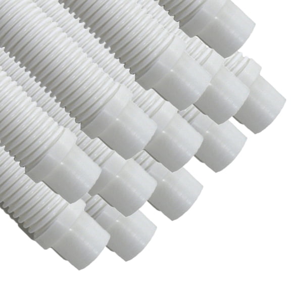 Puri Tech 12 Pack Universal Pool Cleaner Suction Hose 48" Long White Universal