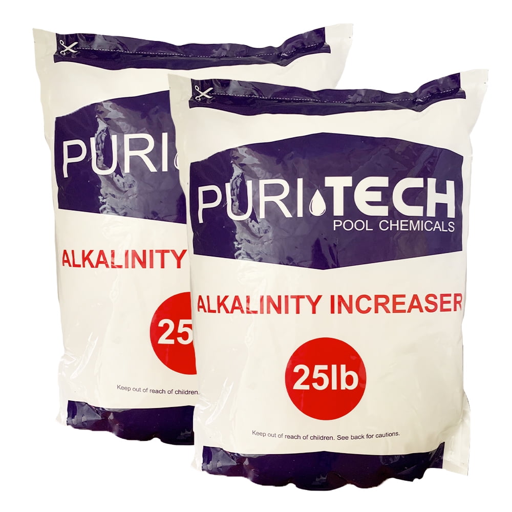 Puri Tech 50lb Powder Total Alkalinity Increaser Sodium Bicarbonate for Swimming Pools