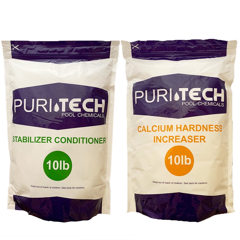 Puri Tech Chemicals 10 lb Calcium Hardness Increaser & 10 lb Stabilizer