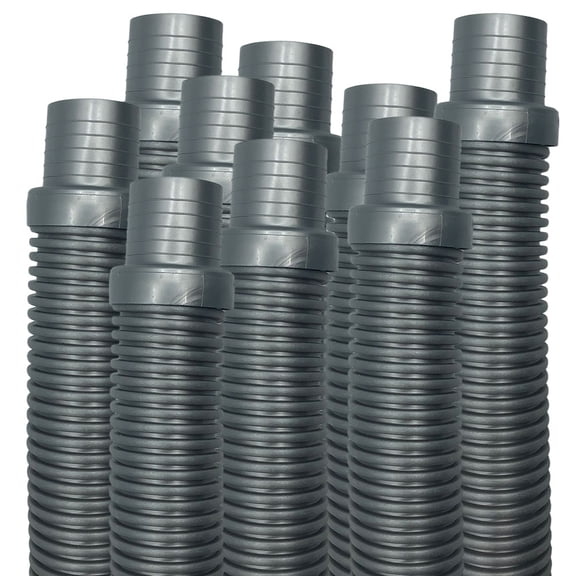 Puri Tech Hose, Silver, Hayward Navigator, Pool Vac Ultra, AquaBug, 4ft - 9 Pack
