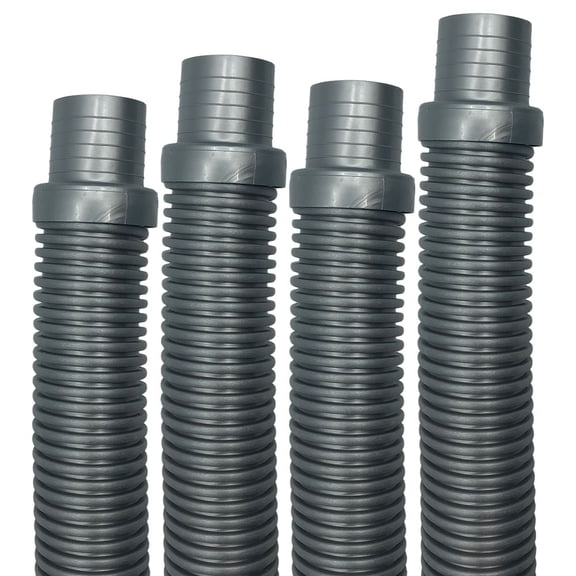 Puri Tech Hose, Silver, Hayward Navigator, Pool Vac Ultra, Aquabug, 4ft - 4pack