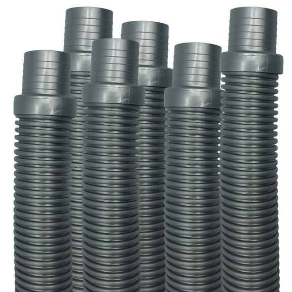 Puri Tech Hose, Silver, Hayward Navigator, Pool Vac Ultra, Aquabug, 4ft - 6 Pack