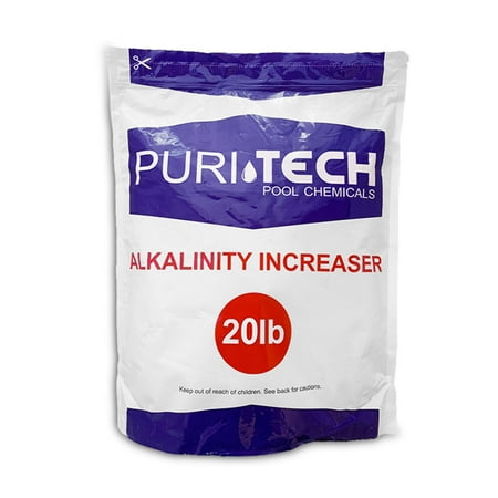 Puri Tech Pool Powder Chemicals 20 lb Total Alkalinity Increaser Plus for Swimming Pool