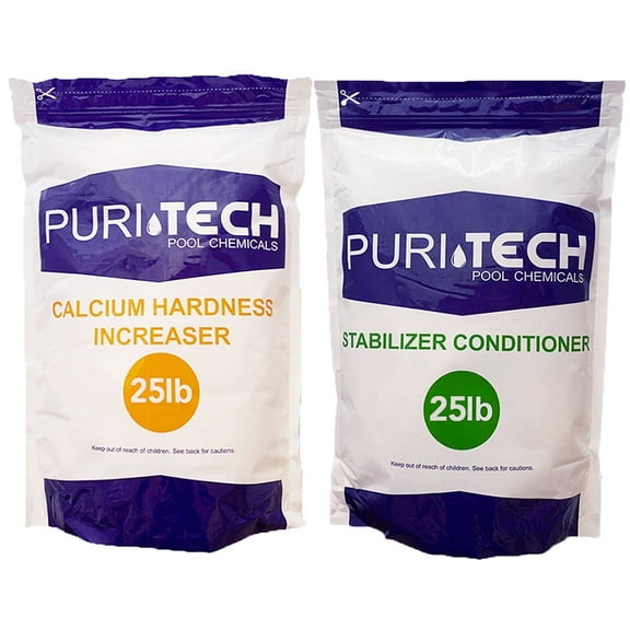 Puri Tech Powder Chemicals Calcium Hardness Increaser & Stabilizer Conditioner, 25 lb Each