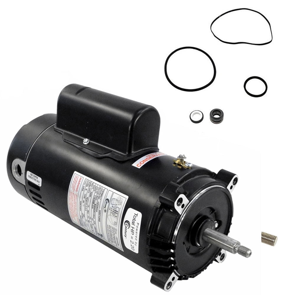 Black 2 HP Pool Motor Replacement Kit with Seal